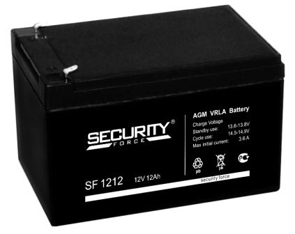 Аккумулятор/батарейка для ИБП (UPS) Security Force SF 1212 (12 вольт-12 ач)