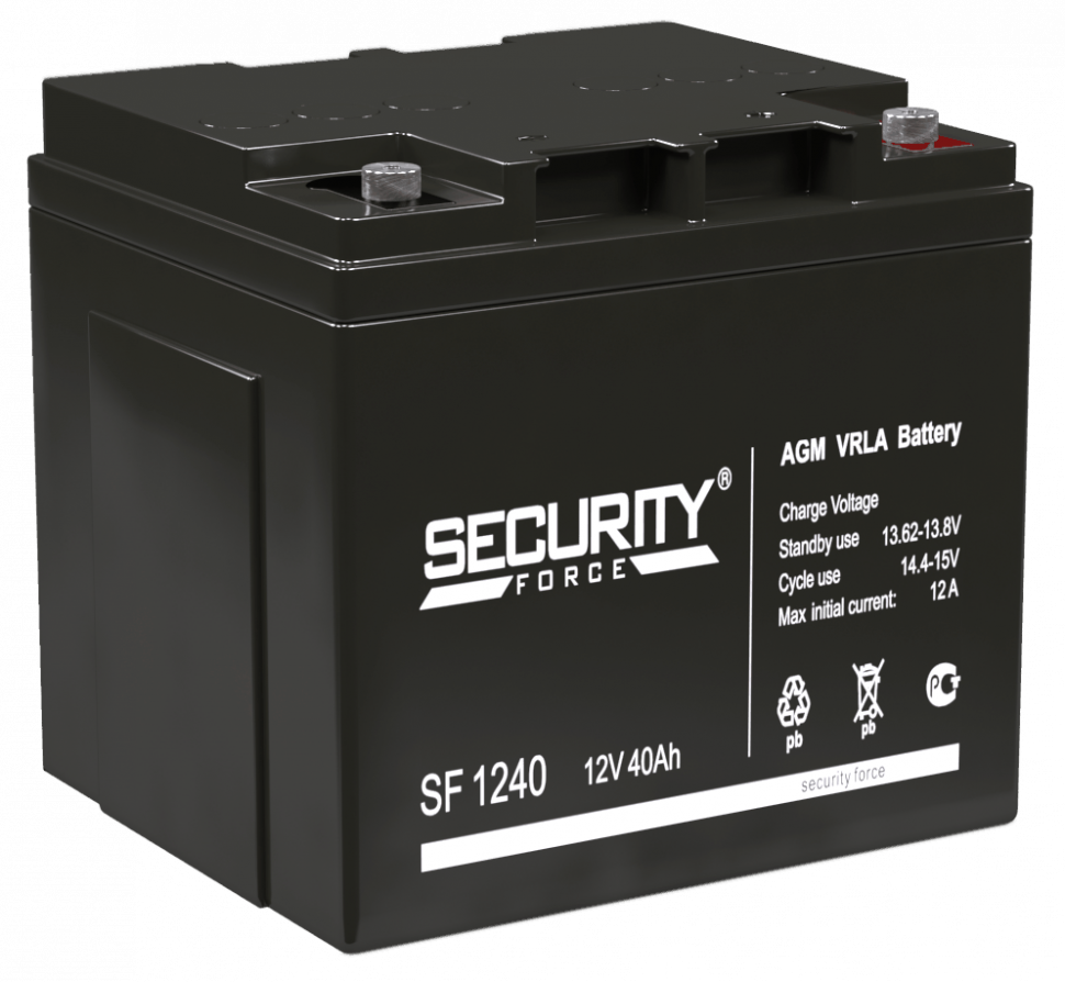 Аккумулятор/батарейка для ИБП (UPS) Security Force SF 1240 (12 вольт-40 ач)