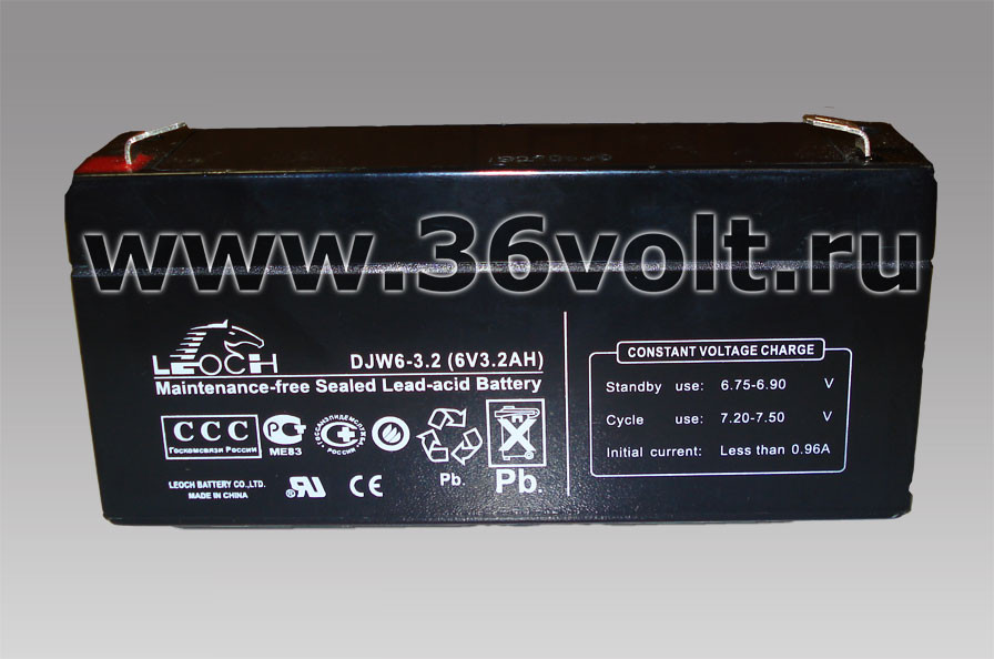 Аккумуляторная батарея для ИБП Leoch DJW 6-3,2