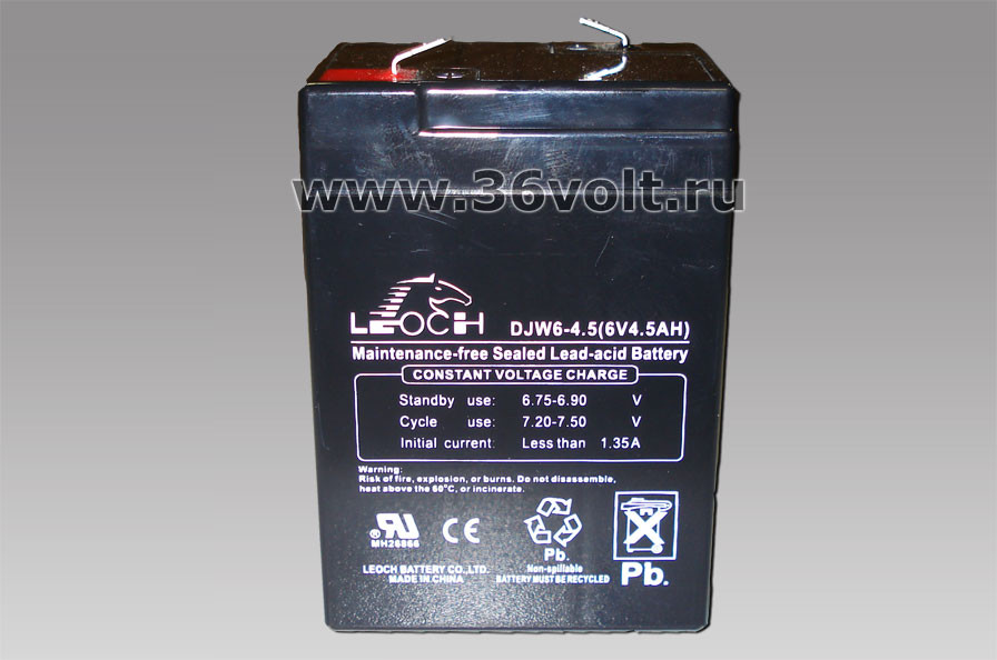 Аккумуляторная батарея для ИБП Leoch DJW 6-4,5