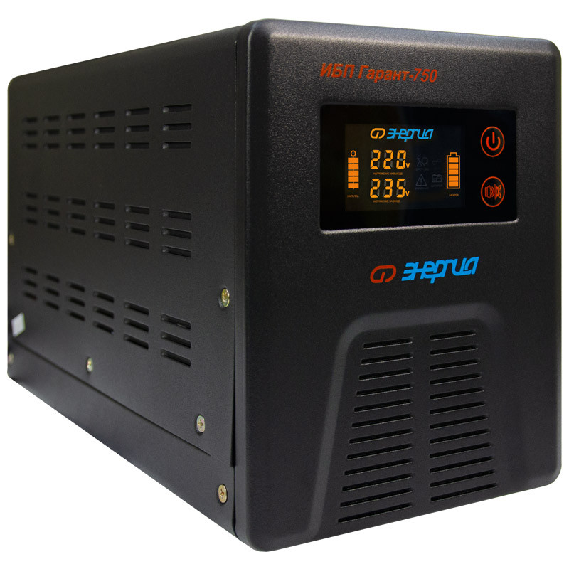 ИБП Энергия Гарант 750 - для газового котла отопления - циркуляционного насоса - для дома/дачи (750 ВА /450 Вт)