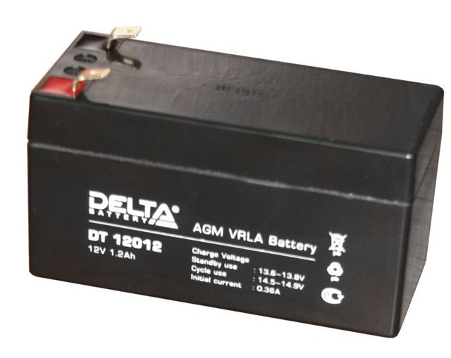 Аккумулятор/батарейка для ИБП (UPS) DELTA DT 12012 (12 вольт 1.2 ач)