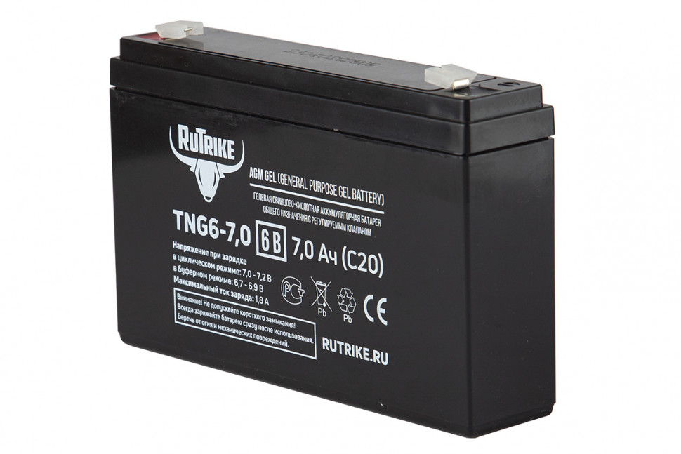 Гелевый аккумулятор RuTrike TNG6-7,0 -  для детских машинок/мотоцикла/электромобиля