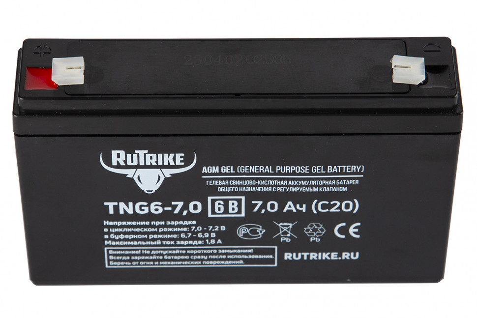 Гелевый аккумулятор RuTrike TNG6-7,0 -  для детских машинок/мотоцикла/электромобиля