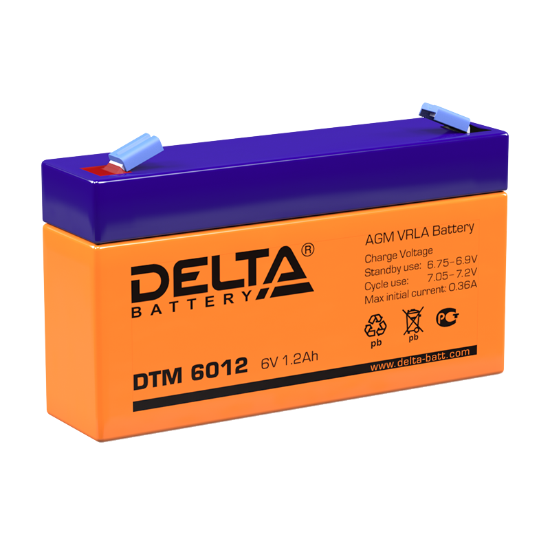 Аккумулятор DELTA DTM 6012 