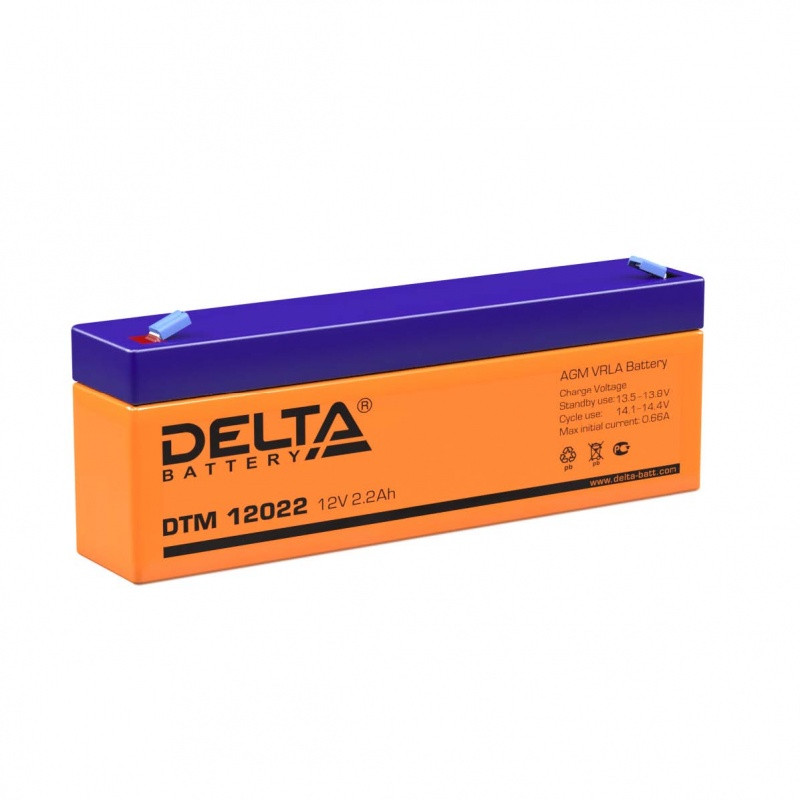 Аккумулятор/батарейка для ИБП (UPS) DELTA DTM 12022 (12 в-1.2 ач)