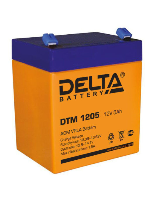 Аккумулятор/батарейка для ИБП (UPS) DELTA DTM 1205 (12 в-5 ач)