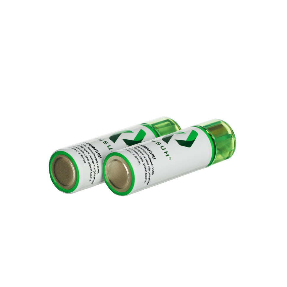 Аккумулятор LI-ION размер АА 1,5 В (1800mWh USB (Magnetic) 2шт/блистер - зеленые